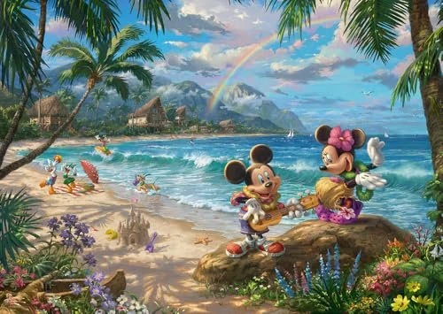 Schmidt Spiele Thomas Kinkade Studios: Disney Dreams Collection - Minnie & Mickey in Hawaii (1000 Teile)