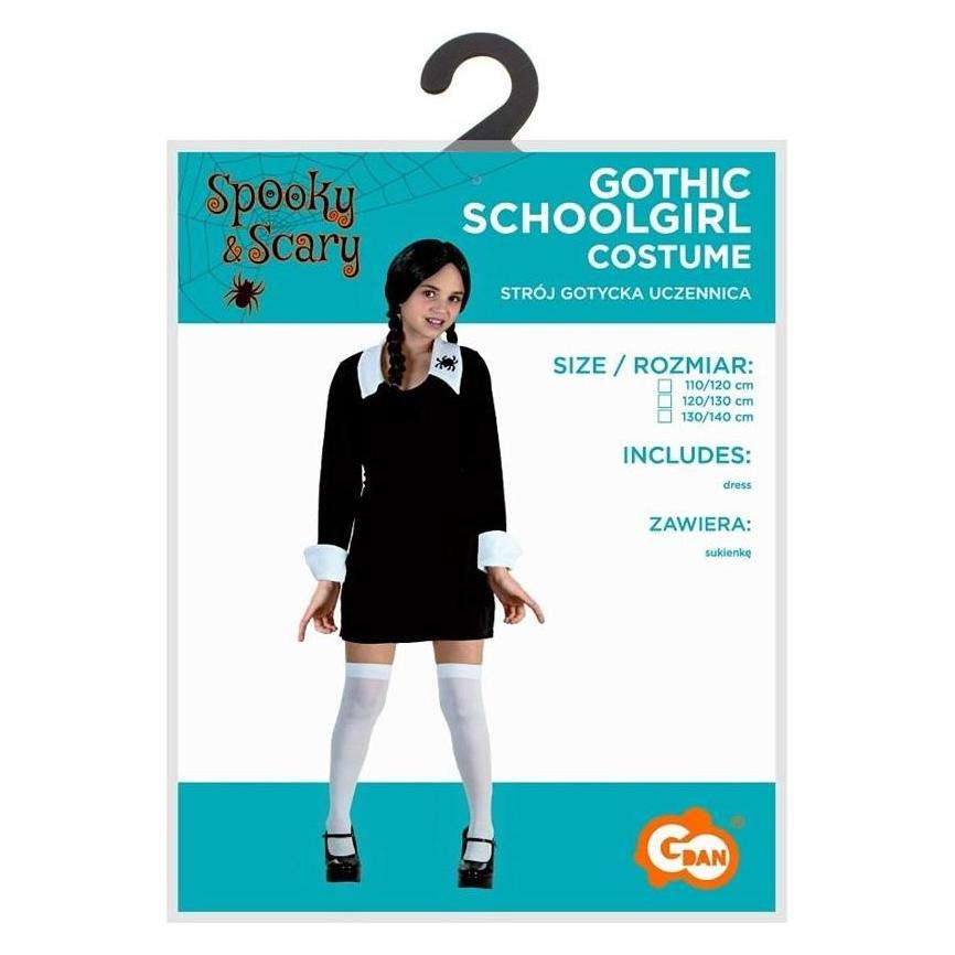 GoDan Gothic-Schulmädchenkostüm, Grösse 130/140 cm (134, 140) (54625570)