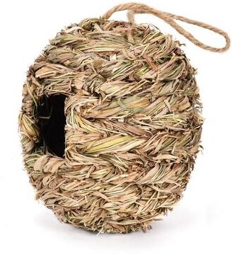 Multisell Products Hub Handwoven Grass Wicker Birdhouse, Assorted Natural Bird Nest Set, Hanging Bird Shelter For Small Birds c
