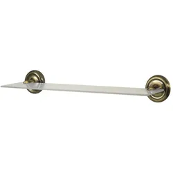 Bisk, Duschablage, Glasablage Deco messing antik (14 x 50 x 7 cm)