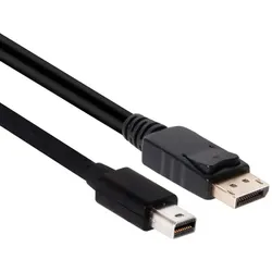 CLUB3D MiniDisplayPort auf DisplayPort 1.2 Kabel Stecker/Stecker 2 Meter 4K60Hz