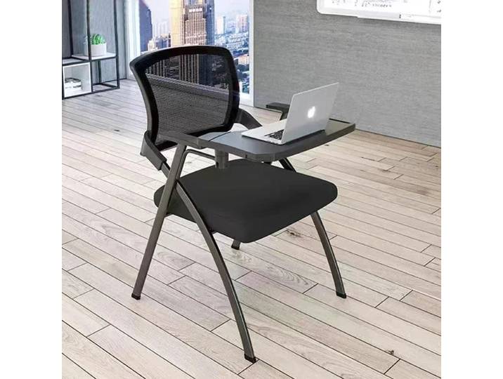 Chaise de formation pliante avec tableau de bureau, tableau d'écriture pliable, salle de réunion de bureau, table et chaises intégrées, conférence