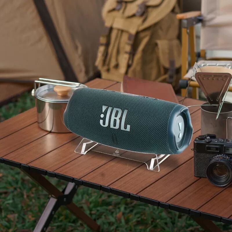 INF Support de bureau compatible avec les enceintes JBL Charge 5/6 - Support d'enceinte en acrylique Transparent