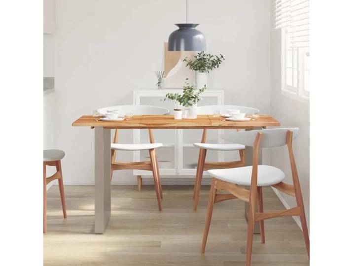 &Mode Table de salle à manger - Table repas famille - 140x70x76 cm - Bois d'acacia solide Sale969645