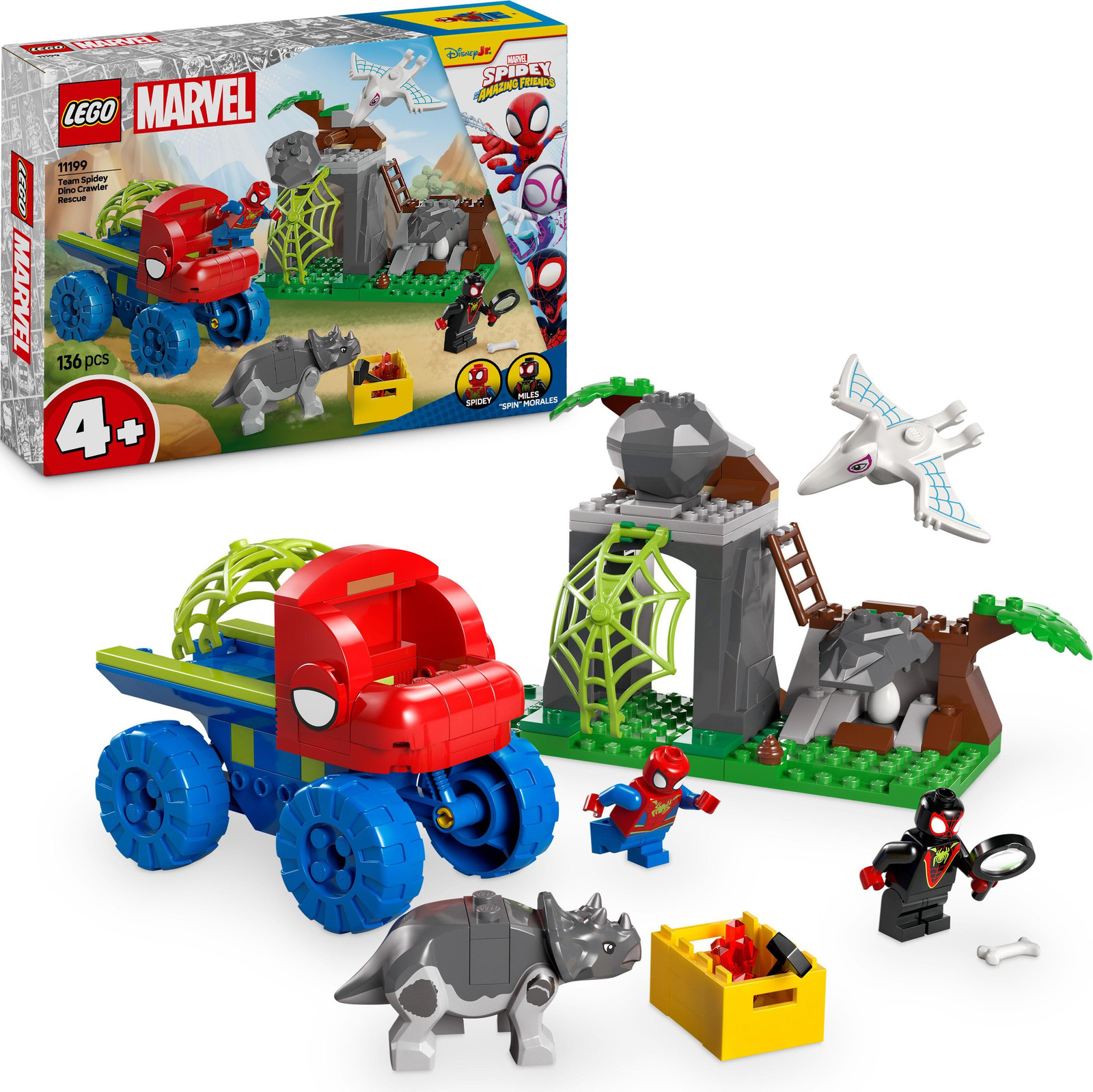 LEGO Marvel Spidey Team op reddingsmissie in Dino Crawler 11199