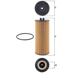 Ölfilter MAHLE OX 174D