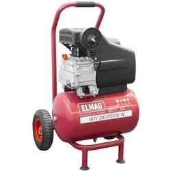 Elmag, Kompressor, - Kompressor, 120 l/min, 230 Volt, 10 Bar, BOY 280/10/16 W (16 l, 10 Bar)