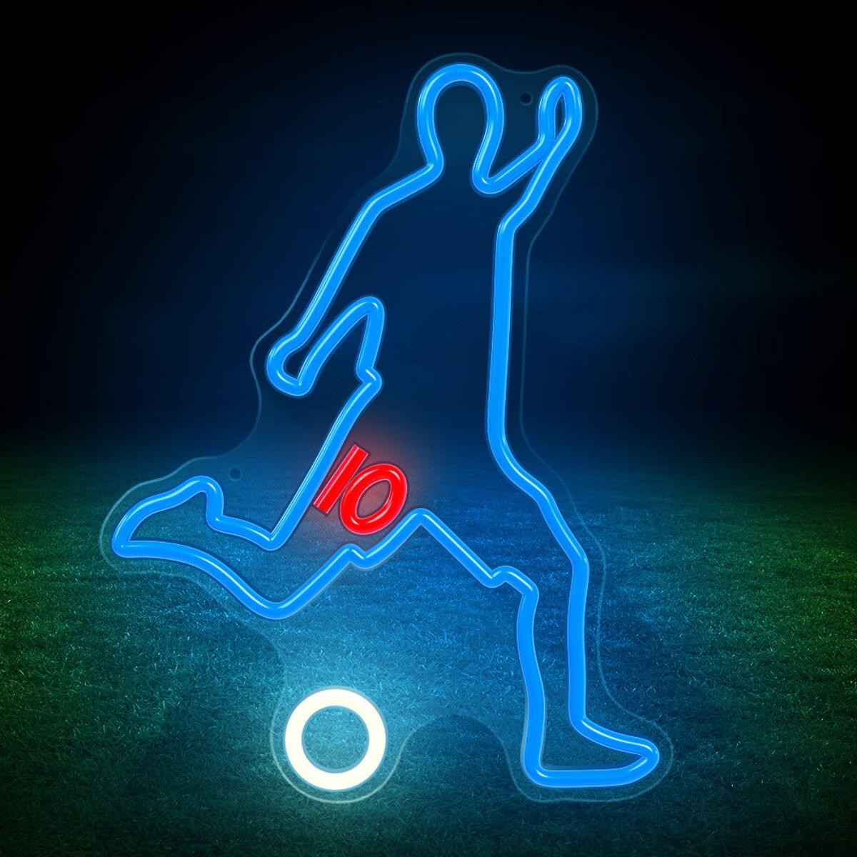 Forever Light Neon PLEXI LED voetbalspeler meerkleurige nachtlamp Model FPNE31