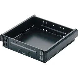Hettich, Schubladenauszüge, Systema Top 2000 Stahlschubkasten, 392 mm, 370 x 354 mm, schwarz
