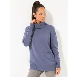 STEFFEN SCHRAUT Pullover Nancy Rollkragen Rippendetails Oversize - leger weit
