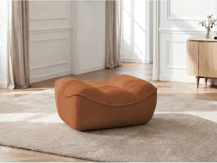 Pouf SERENA tissu chiné