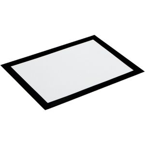 thermohauser Backmatte Eco Line, aus Silikon, weiß / schwarz, backofenfest, antihaftend, 38,5 x 28,5 cm