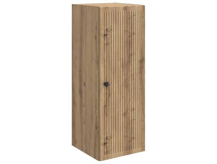 QINXIXINAIXI Wandschrank 33 x 34,5 x 90 cm Holzwerkstoff Artisan-Eiche Wandmontage, rechteckiges Design, Regalflächen, Vintage-Stil, Wohnzimmer, pflegeleicht, Stauraum