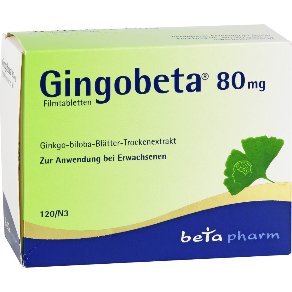 betapharm Arzneimittel GmbH Gingobeta 80 mg Filmtabletten 12461640