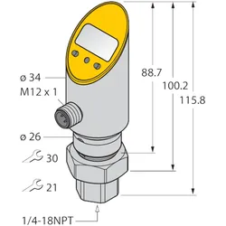 Turck Drucksensor PS003A5022UPN8XH1141