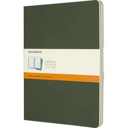 Moleskine Cahier Journals Linierte Notizbücher XL Waldgrün 3 St.
