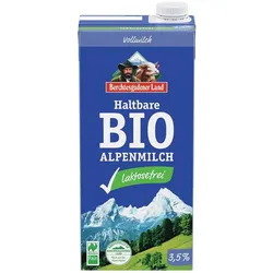 Haltbare Bio Alpenmilch 3,5% Fett laktosefrei 1L
