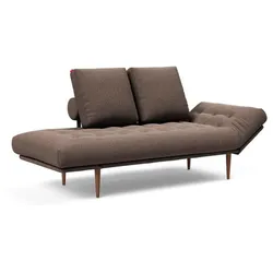 INNOVATION LIVING Schlafsofa Rollo Styletto Stoff Grau Taupe