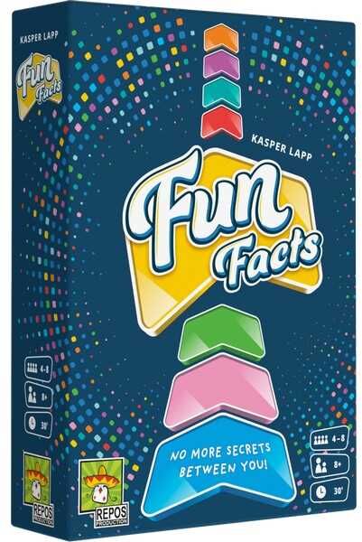 Repos Fun Facts Party Game for Groups of Friends and Family, Conversation-Led Gameplay, Compact Boxed Format, Suitable for Casual Gatherings
