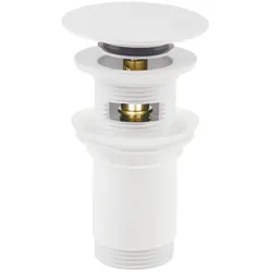 Neuesbad Serie 600 Klick-Klack Ablaufgarnitur, weiss, für Waschtische mit Überlauf NB1NHC_A10U1