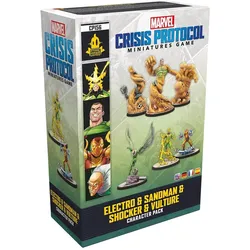 Asmodee Marvel: Crisis Protocol – Electro, Sandman, Shocker & Vulture