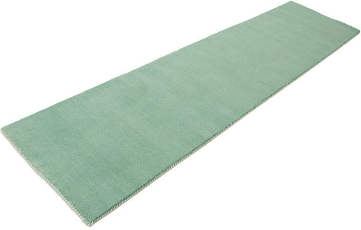 Carpetfine Wool Hand Woven Area Rug Turquoise Runners 80 x 300 cm