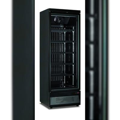 KLIMAITALIA Belüfteter wandmontierter Kühlerschrank. Axialventilatormotor. Positive T° 0°C/+10°C. Elektronischer T°regler. MR75TN1BLK
