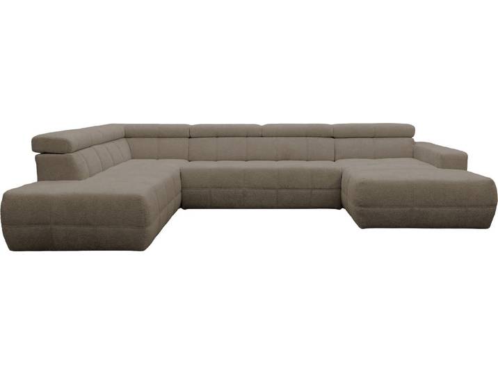 OTTO home Wohnlandschaft Ballerup 359 x 228 cm, auch mit verstellbarer Sitztiefe, Kopfteile & Sitztiefe verstellbar, Pet Friendly Bezug, U-Form