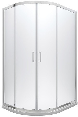 Besco Modern kabina asymetryczna 100x80x190cm przejrzyste MA-108-190-C