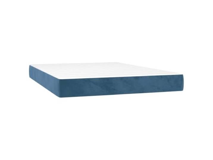 TUERYAFEK Taschenfederkernmatratze Mittel 140x210 cm Dunkelblau Samt Stoßdämpfender Schaumstoff, geräuscharm, stützt Rucken und Bauchschlafer, 20 cm Hohe