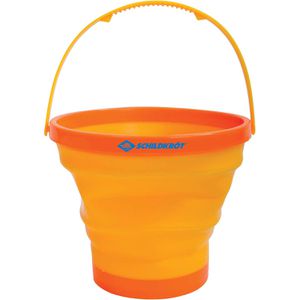 Schildkröt Sandspielzeug 970240, Falteimer, gelb/orange, 2 Liter Fassungsvermögen, Ø 20cm
