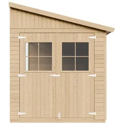 HOLZ-GARTENHAUS (ohne Seitenwand) - H244x211x514 cm/10 m2 - M341