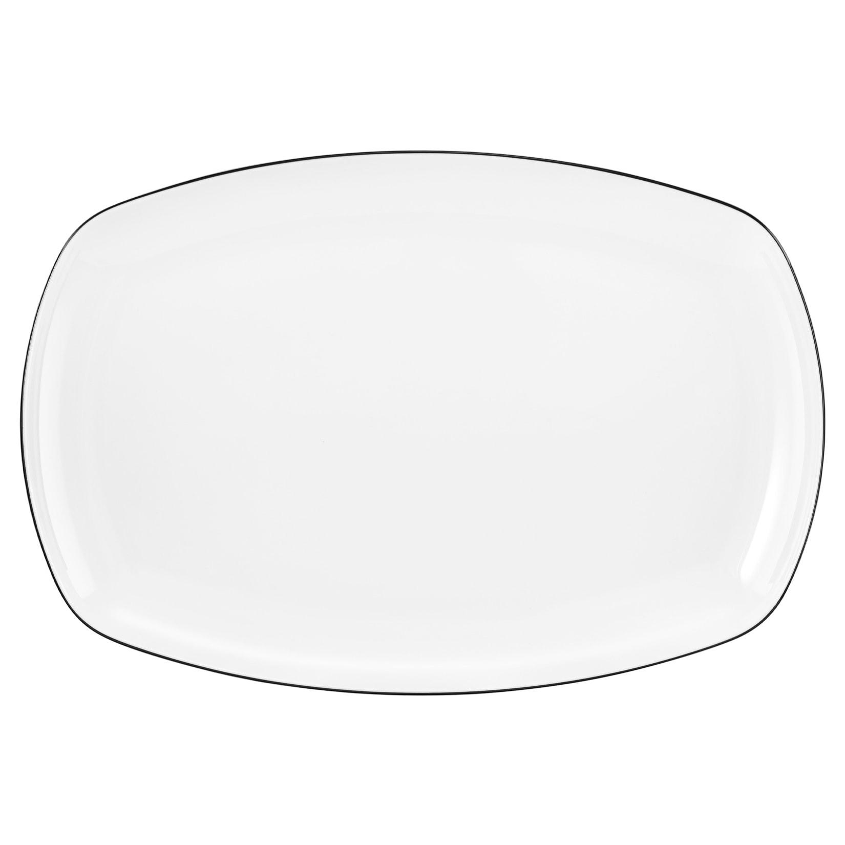 Seltmann Weiden Servierplatte Lido Black Line 35 x 24 cm