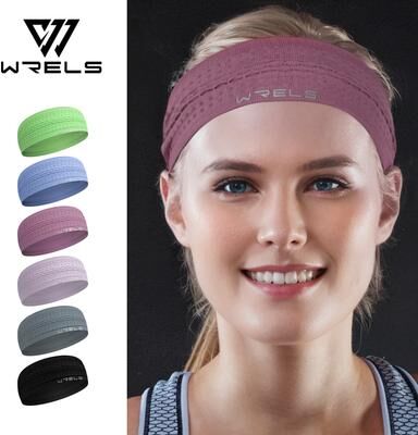 Perfect Picks Market Non Slip Moisture Wicking Sport Headband For Men And Women Perfect For Running, Yoga, And Fitness green