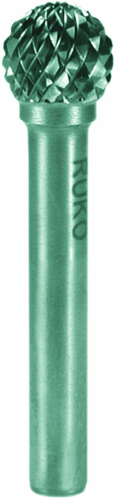 RUKO Hartmetall Frässtift Form D Kugel (KUD) Durchmesser 8,0 mm L1 min 47 mm (116042)