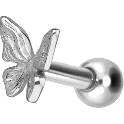 Titan Ohrpiercing mit Innengewinde SCHMETTERLING