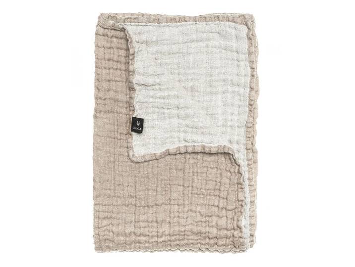 Himla Hannelin Bettüberwurf beige-weiß 160 x 260cm