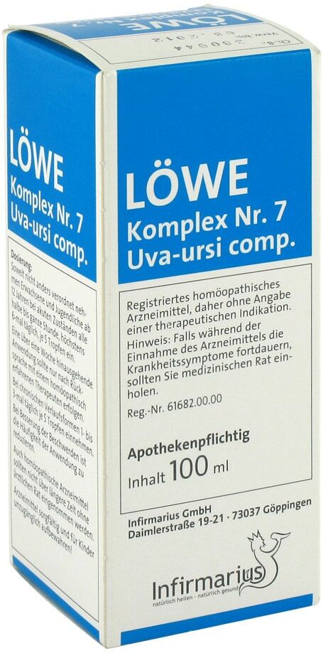 Löwe Komplex Nummer 7 Uva ursi compositus Tropfen