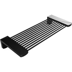 Brillantbad BARK Duschablage Messing Schwarz 110x270x40 mm für Bad & WC >> zum Bohren