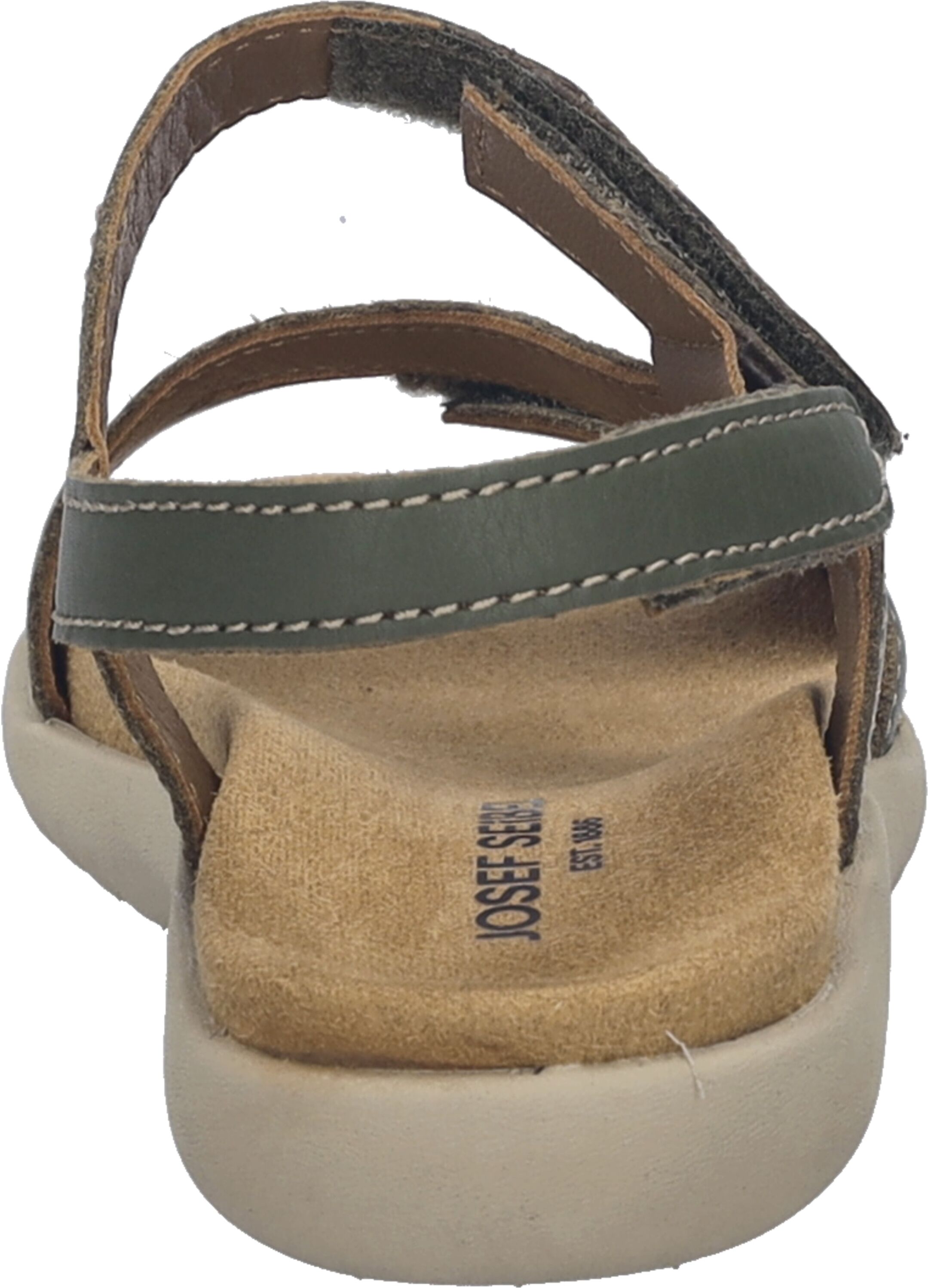 Sandale JOSEF SEIBEL "Juliet 01, khaki", Damen, Gr. 38, grün (khaki), Obermaterial: 100% Rindsleder Leather cow., Schuhe Sandale