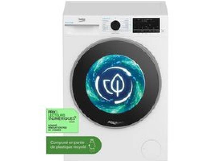 Lave-linge - BEKO - B7WFT394081W - 9kg - 1400trmin - Blanc