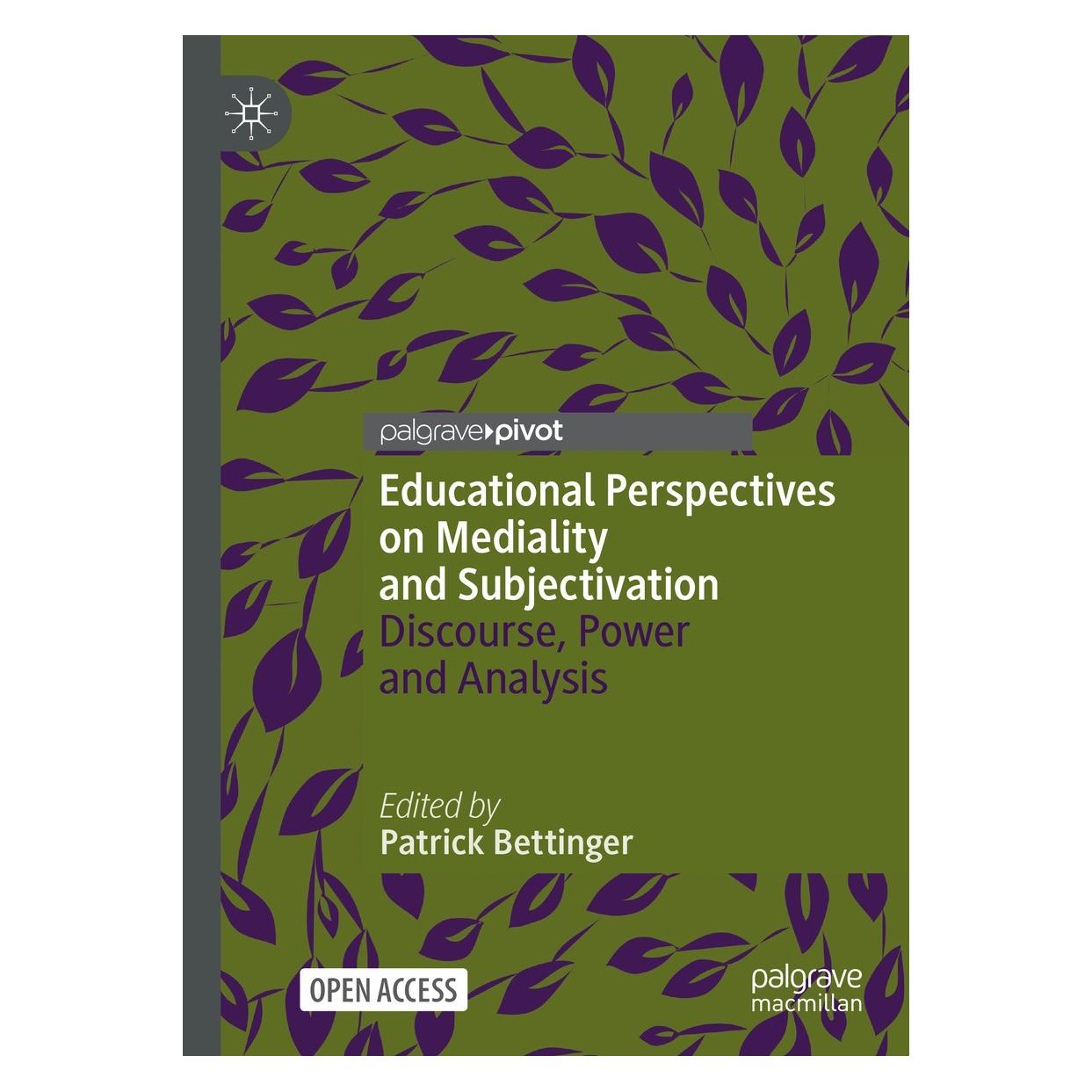 Springer Educational Perspectives on Mediality and Subjectivation (Englisch, Hardcover, Patrick Bettinger) (9783030843427)