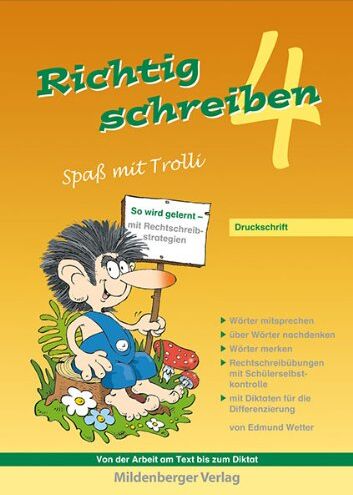 Edmund Wetter - Richtig schreiben - Spaß mit Trolli 4: Druckschrift (inhalt identisch mit 4400-51) - Preis vom 30.09.2026 09:01:18 h