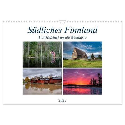 Südliches Finnland (Wandkalender 2027 DIN A3 quer), CALVENDO Monatskalender