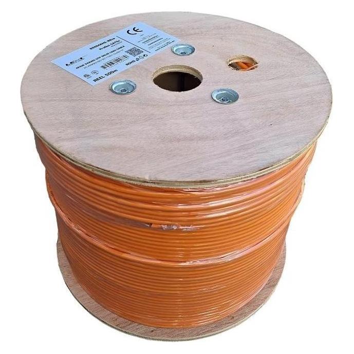 LEXI-Net UTP kabel Cat5E, drát, LS0H (B2ca s1a,d0,a1), oranžový, 500m, cívka (UTP, CAT5e, 500 m) (KLEXI65504AH5-B2ca)