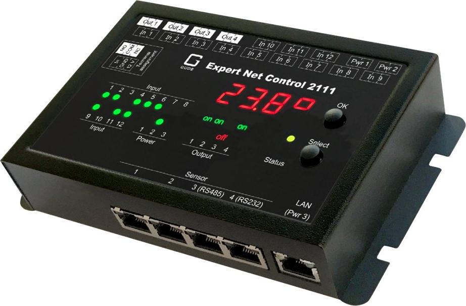 Gude Expert Net Control 2111-1 - Überwachungseinheit für Stromversorgung (DIN-Schienenmontage möglich)