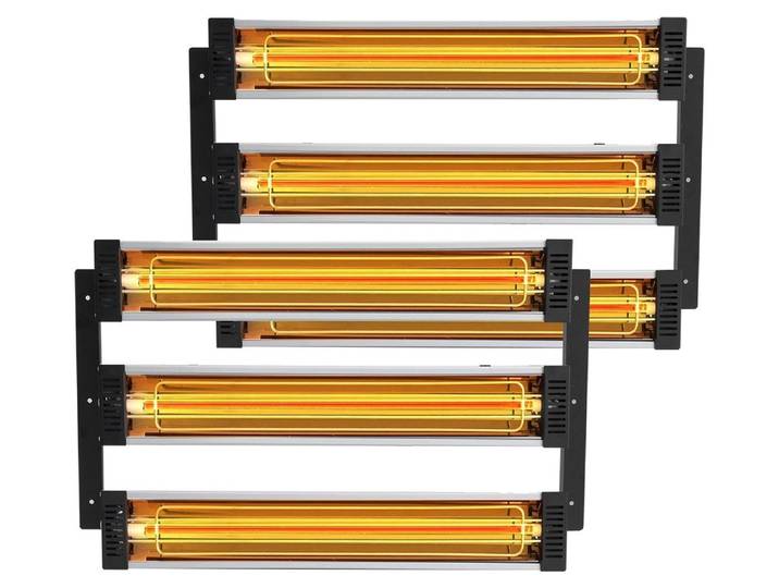 VEVOR Lampe à durcir la peinture\, séchage rapide\, durcissement pour voiture\, peinture infrarouge\, zone de cuisson\, lampe chauffante pour peinture 584 x 368 x 51 mm\, 2 sets\, 3000 W