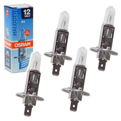Osram 4x H1 ORIGINAL LINE 12V 55W Faltschachtel [Hersteller-Nr. 64150] für Ford, Kia, Opel