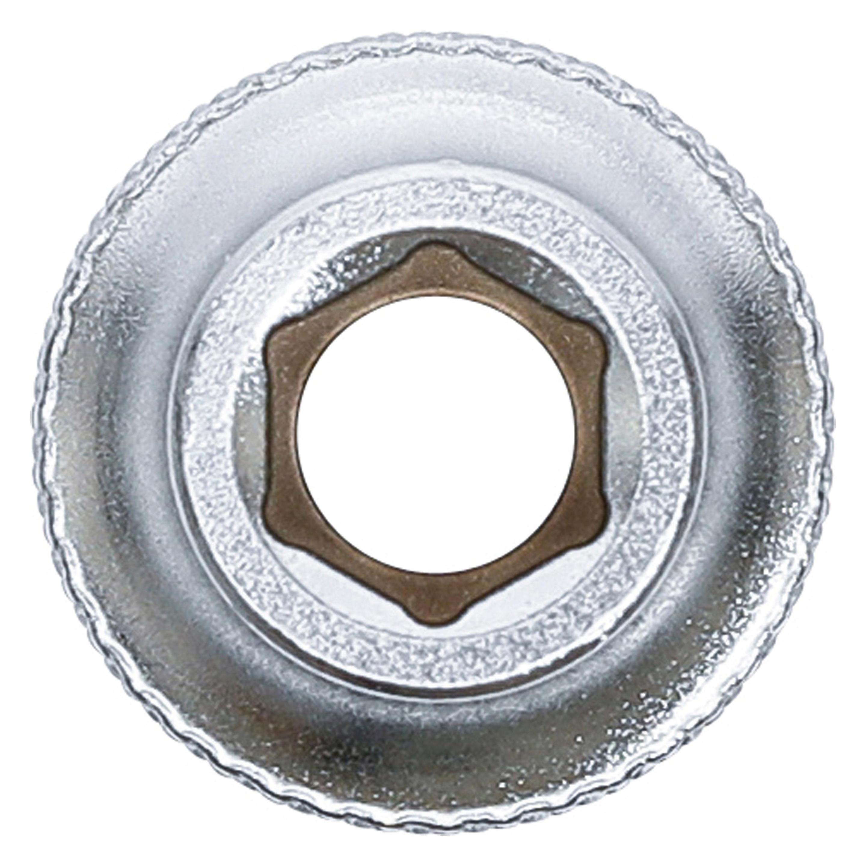 BGS Steckschlüssel-Einsatz Sechskant | Antrieb Innenvierkant 12,5 mm (1/2") | SW 9 mm (9 mm) (2909)