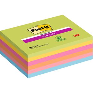 Post-it Haftnotizen Super Sticky Big Notes, 152 x 203mm, selbstklebend, 6x 45 Blatt